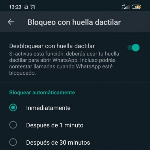 Imagen - Cómo bloquear WhatsApp con huella dactilar