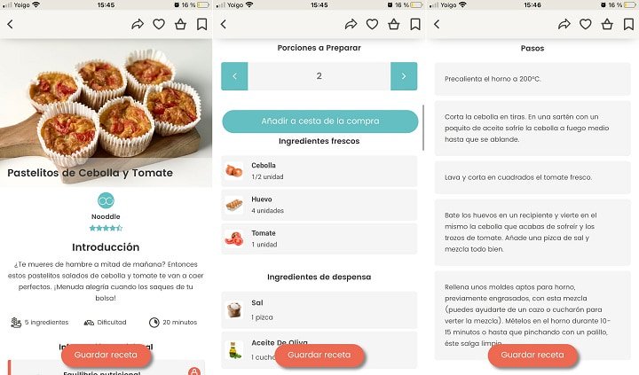 Imagen - Nooddle, la app que te dice qué cocinar