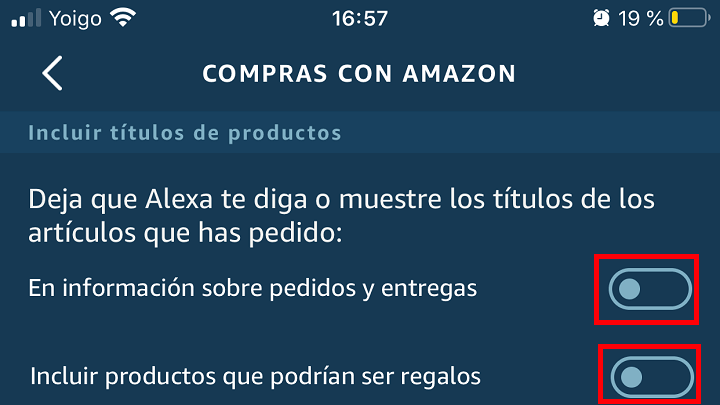 Imagen - Haz que Alexa no diga lo que contienen los pedidos