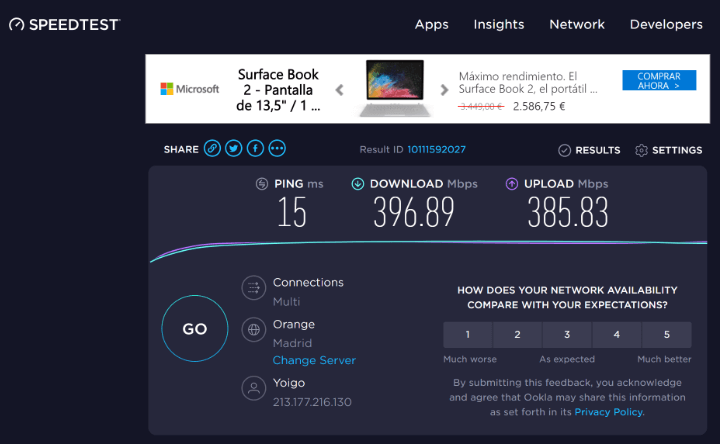Imagen - Tests de velocidad de la conexi&oacute;n