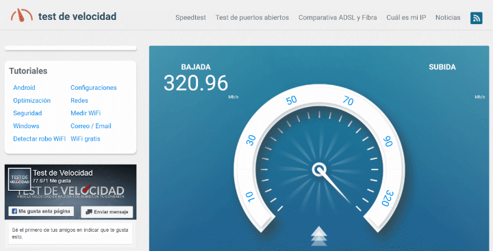 Imagen - Tests de velocidad de la conexi&oacute;n