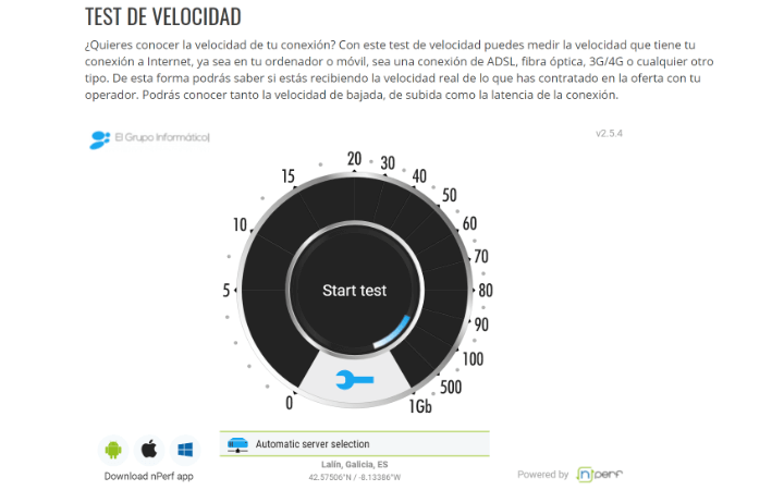 Imagen - Tests de velocidad de la conexi&oacute;n