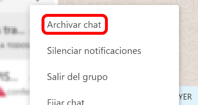 Imagen - Cómo ocultar conversaciones en WhatsApp Web