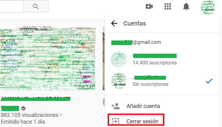 Imagen - Cómo cerrar sesión en YouTube