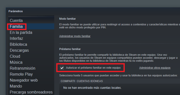 Imagen - Cómo compartir tus juegos en Steam