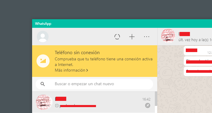 Imagen - C&oacute;mo solucionar "Tel&eacute;fono sin conexi&oacute;n" en WhatsApp Web