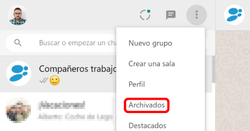 Imagen - Cómo ocultar conversaciones en WhatsApp Web