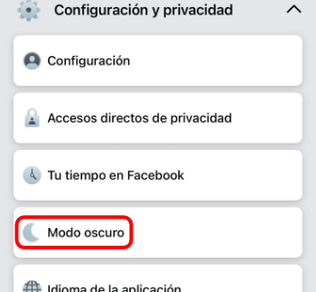 Imagen - Cómo activar el modo oscuro de la app de Facebook