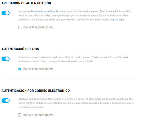 Imagen - Cómo activar la A2F en la Epic Games Store