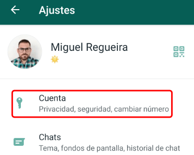 Imagen - C&oacute;mo avisar a tus contactos de WhatsApp si cambias de n&uacute;mero