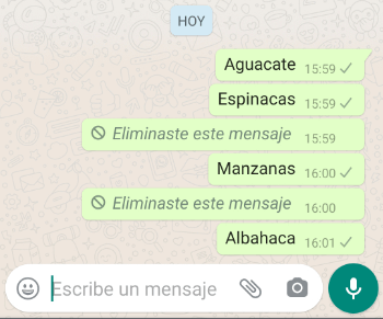 Imagen - Cómo usar WhatsApp para escribir la lista de la compra