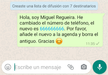 Imagen - C&oacute;mo avisar a tus contactos de WhatsApp si cambias de n&uacute;mero