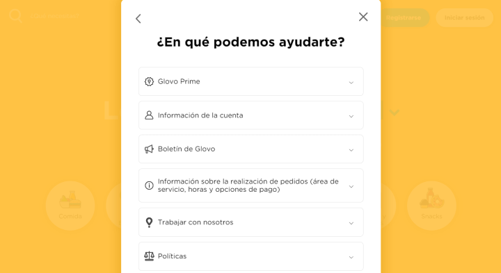 Imagen - Cómo contactar con Glovo