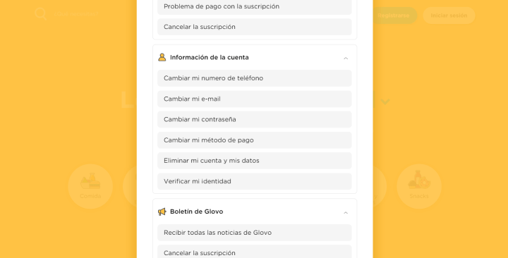 Imagen - Cómo contactar con Glovo