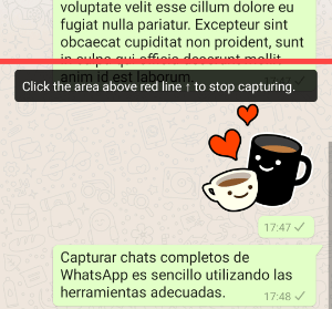 Imagen - Cómo capturar chats completos de WhatsApp en una sola imagen