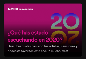 Imagen - C&oacute;mo compartir el resumen de Spotify 2020 en Instagram
