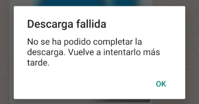 Imagen - &quot;Descarga fallida&quot; en WhatsApp: solución