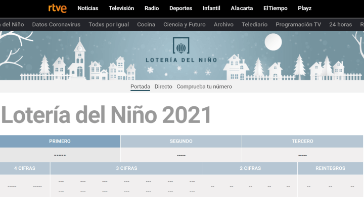 Imagen - Cómo comprobar la lotería del Niño por Internet