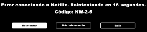 Imagen - Cómo solucionar el error de Netflix NW-2-5