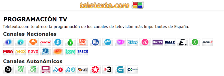 Imagen - Cómo ver la programación TV de hoy en Internet