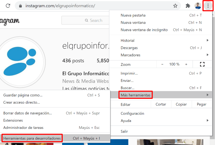 Imagen - Cómo descargar fotos de perfil de Instagram