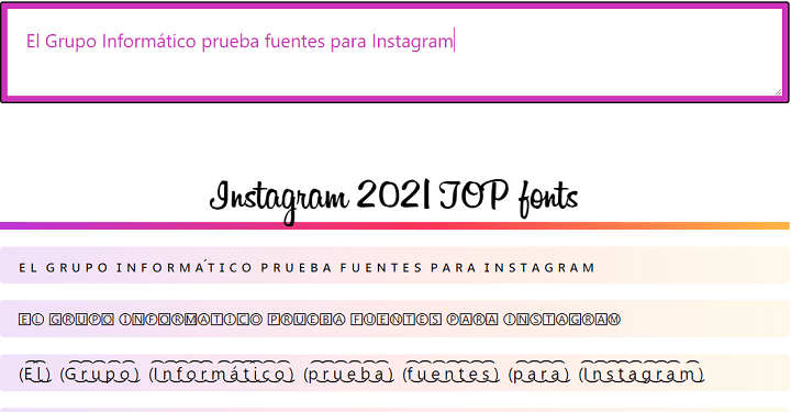 Imagen - Cómo cambiar la letra en Instagram