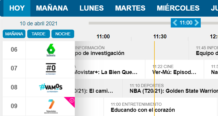 Imagen - Cómo ver la programación de Movistar+ por Internet
