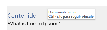 Imagen - Cómo hacer un índice en Word