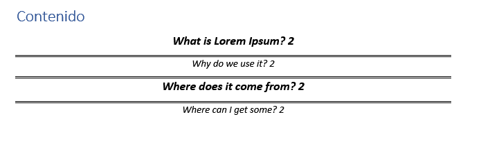 Imagen - Cómo hacer un índice en Word