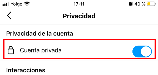 Imagen - Cómo hacer privada una cuenta de Instagram