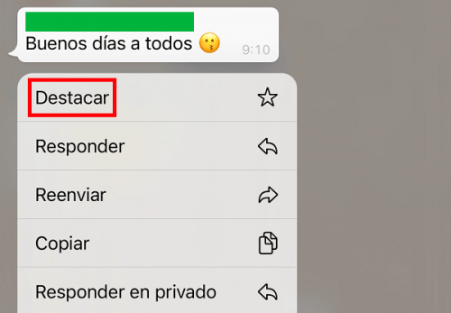 Imagen - Cómo destacar mensajes en WhatsApp