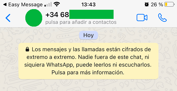 Imagen - Cómo enviar mensajes en WhatsApp sin añadir el contacto