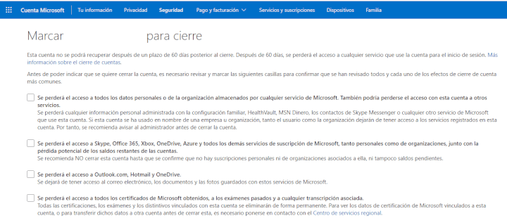 Imagen - Cómo eliminar una cuenta de Hotmail