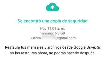 Imagen - Cómo restaurar tu historial de chats y archivos en WhatsApp