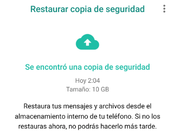 Imagen - Cómo restaurar tu historial de chats y archivos en WhatsApp