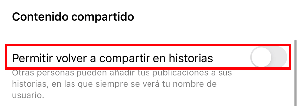 Imagen - Evita que compartan tus publicaciones en Instagram Stories