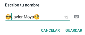 Imagen - Cómo personalizar nuestro nombre en los grupos de WhatsApp