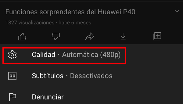 Imagen - Cómo reducir el consumo de datos móviles en YouTube