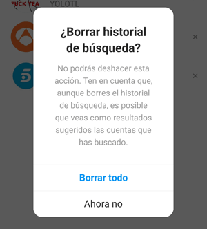 Imagen - C&oacute;mo eliminar las sugerencias de b&uacute;squeda en Instagram