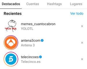 Imagen - C&oacute;mo eliminar las sugerencias de b&uacute;squeda en Instagram
