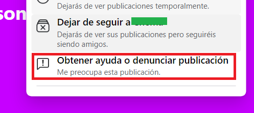 Imagen - Cómo denunciar una publicación en Facebook