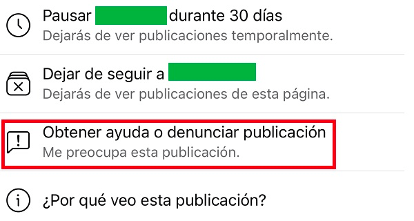 Imagen - Cómo denunciar una publicación en Facebook