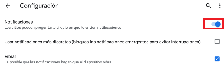 Imagen - Cómo eliminar las notificaciones de Chrome en Android