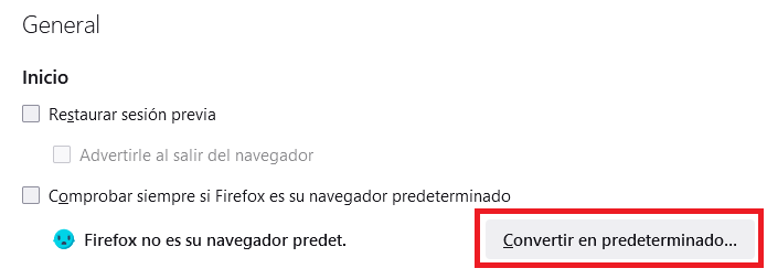 Imagen - Cómo cambiar el navegador por defecto