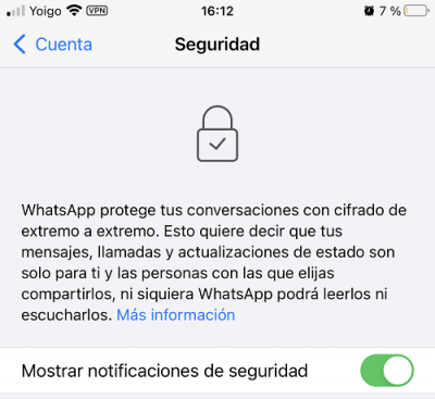Imagen - Cómo eliminar el mensaje &quot;El código de seguridad cambió&quot; de WhatsApp