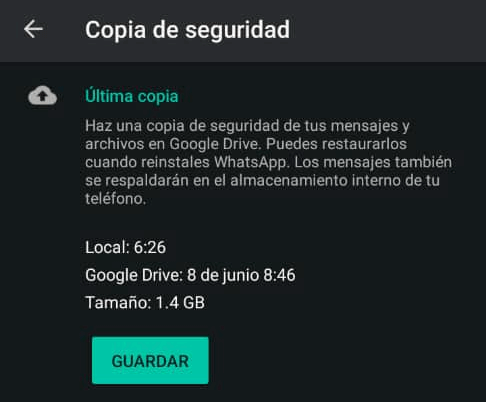 Imagen - Copias de seguridad de WhatsApp en Google Drive