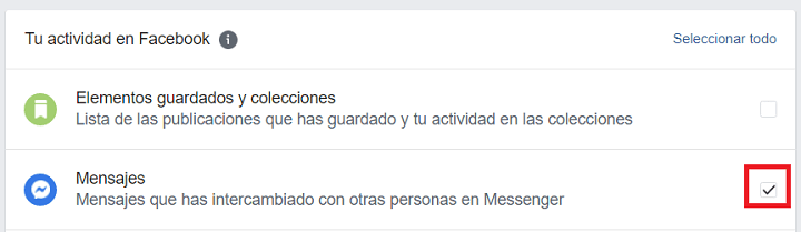 Imagen - Cómo descargar las conversaciones de Facebook Messenger