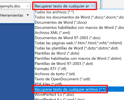 Imagen - Cómo reparar archivos .doc corruptos