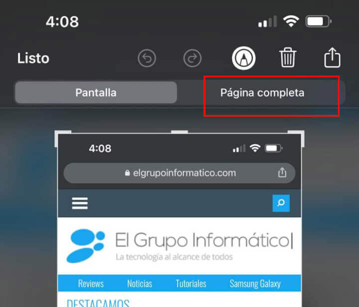 Imagen - Cómo capturar la pantalla de tu iPhone