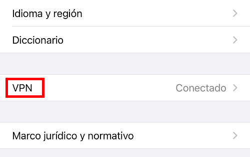 Imagen - Cómo configurar una VPN en el iPhone